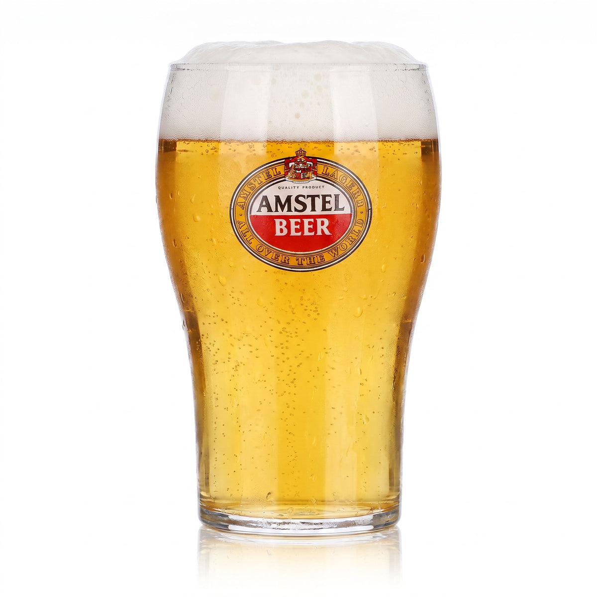 6 Amstel Beer Glasses, 0.3 L, Willibecher Beer Glasses, Tulip-Shaped (Set of 6) – View 2