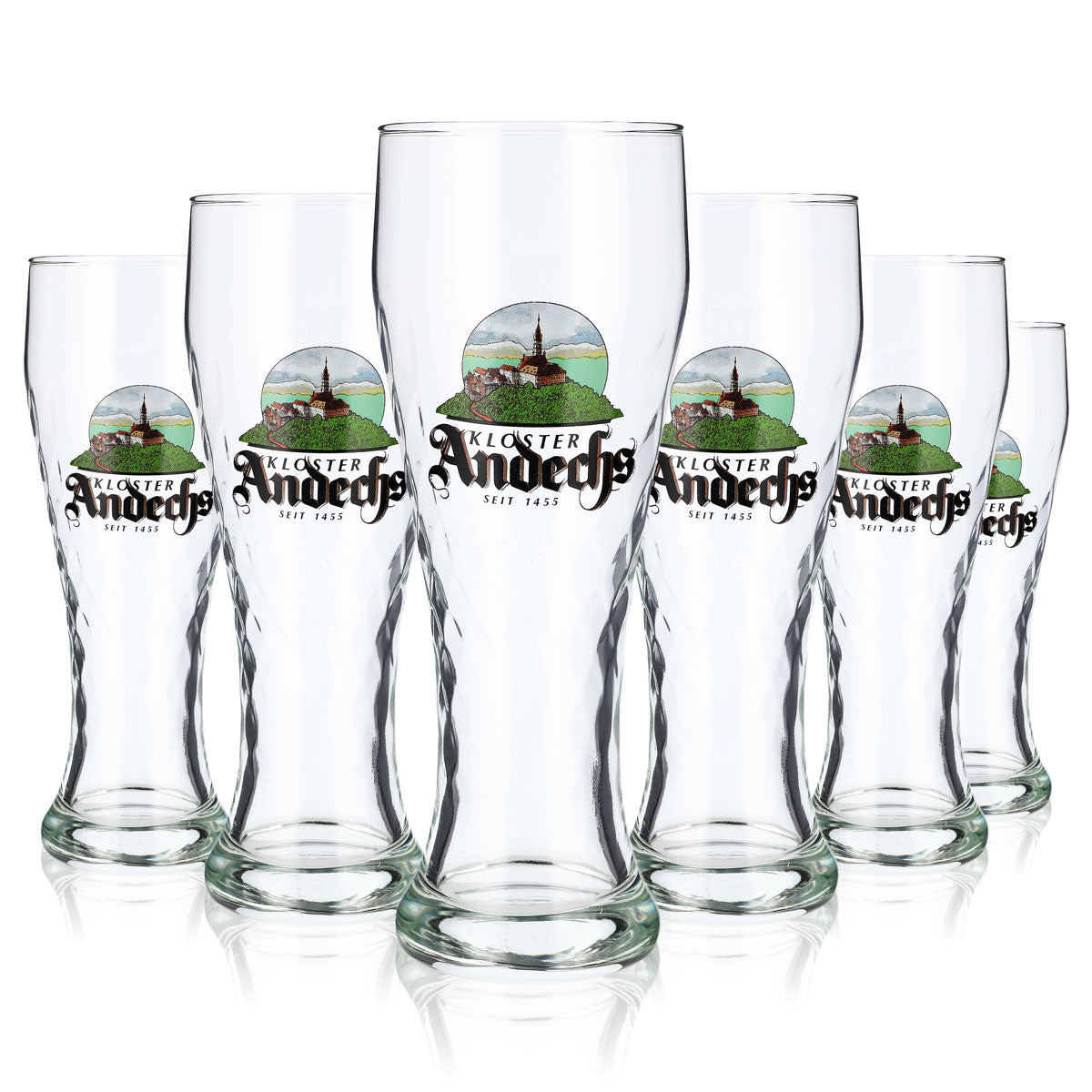 6x Andechs beer glass 0.3l beer glasses glasses monastery glasses wheat beer glass – View 5