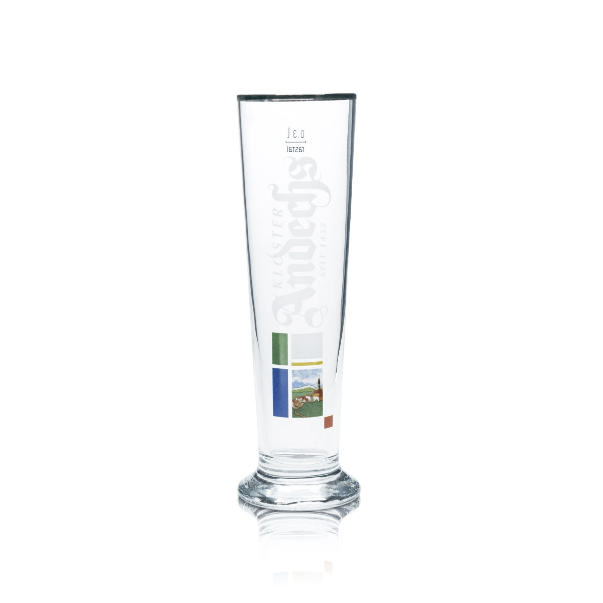 6x Andechs beer glass 0.3 l mug cup trophy glasses monastery brewery gastro bar – View 2