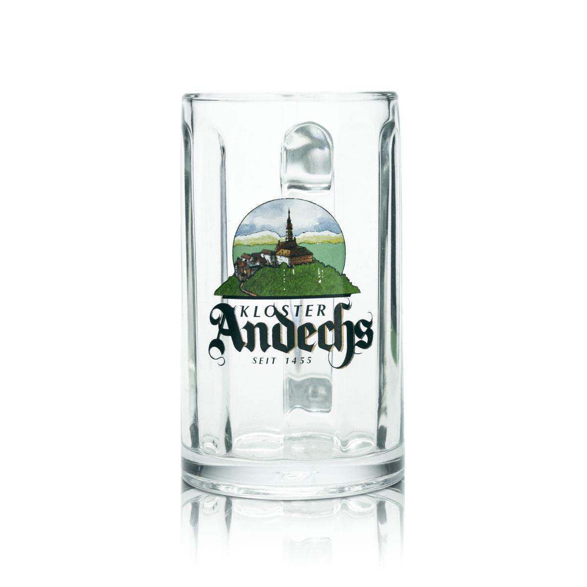 6x Andechs beer glass 0.2l contour glass beer mug mug Seidel glasses set monastery – View 2