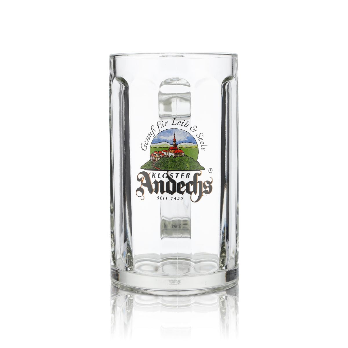 6x Andechs glass 0.5l beer mug tankard Seidel glasses set monastery brewery Gastro – View 4
