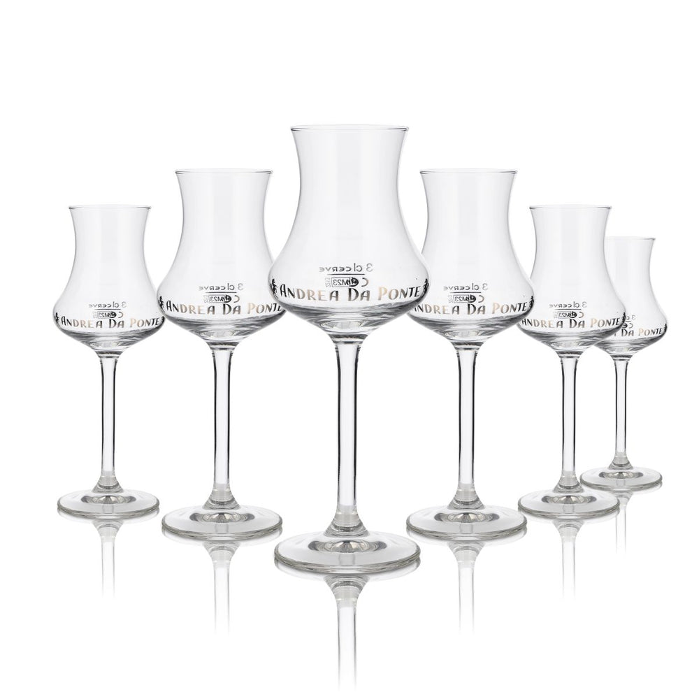 6x Andrea da Ponte glass 0.13l Nosing glass Tasting glass Grappa glass Goblet