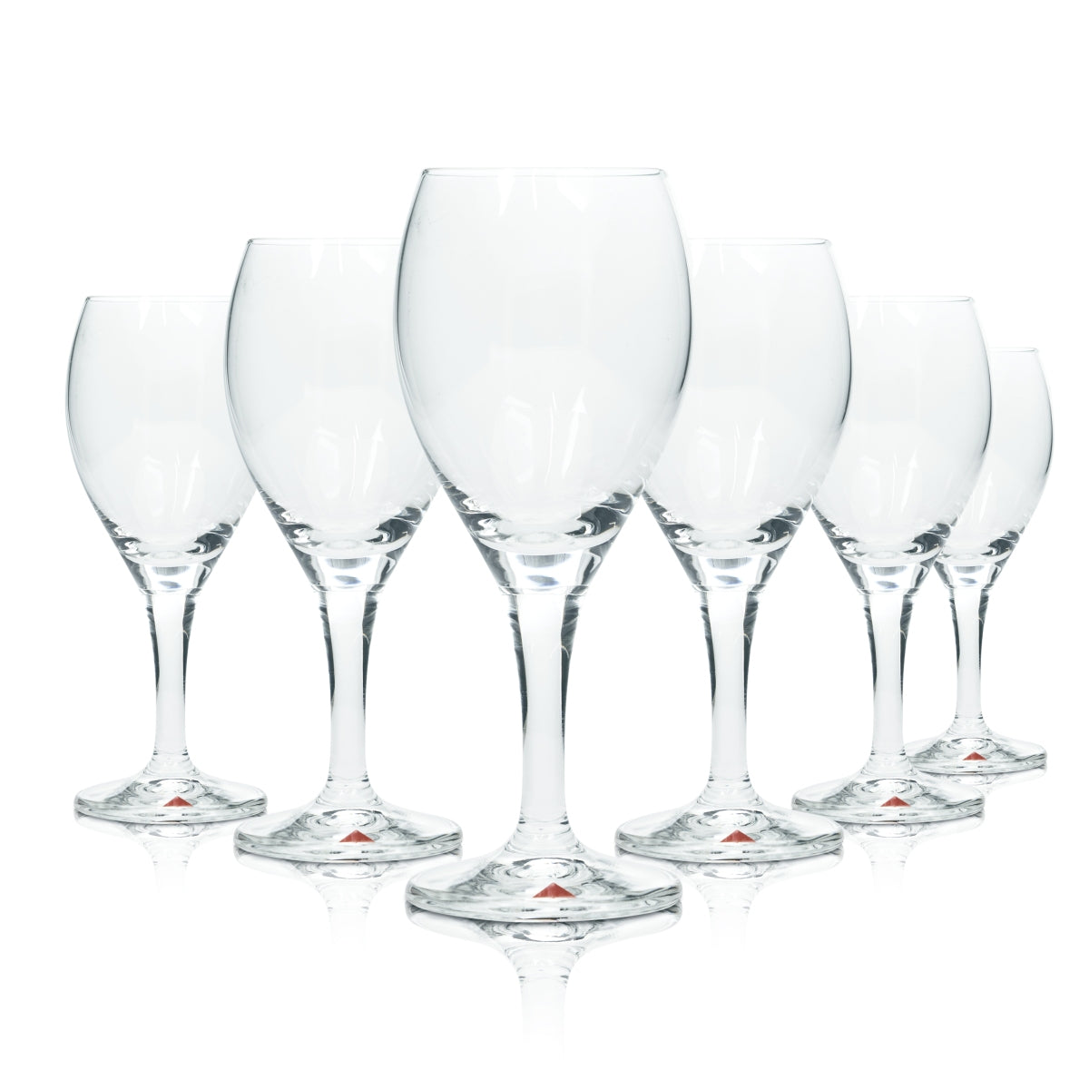 6x Apollinaris water glass 0.1 l flute chalice tulip glasses mineral soda sparkling water