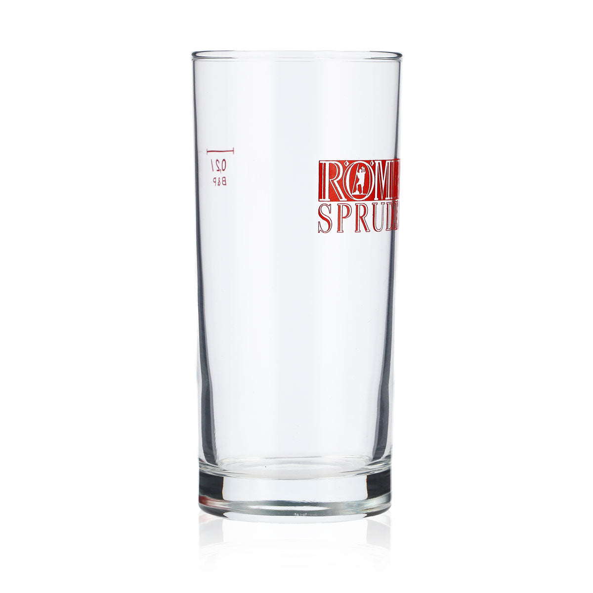 6x Aqua Römer water glass 0.2l cup Water glasses Red logo "Römer Sprudel" – View 3