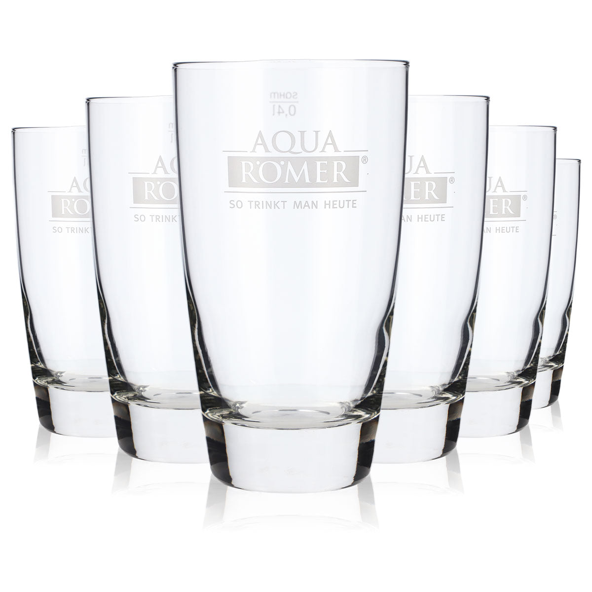 6x Aqua Römer water glass 0.4l glasses water glasses cups Sahm – View 5