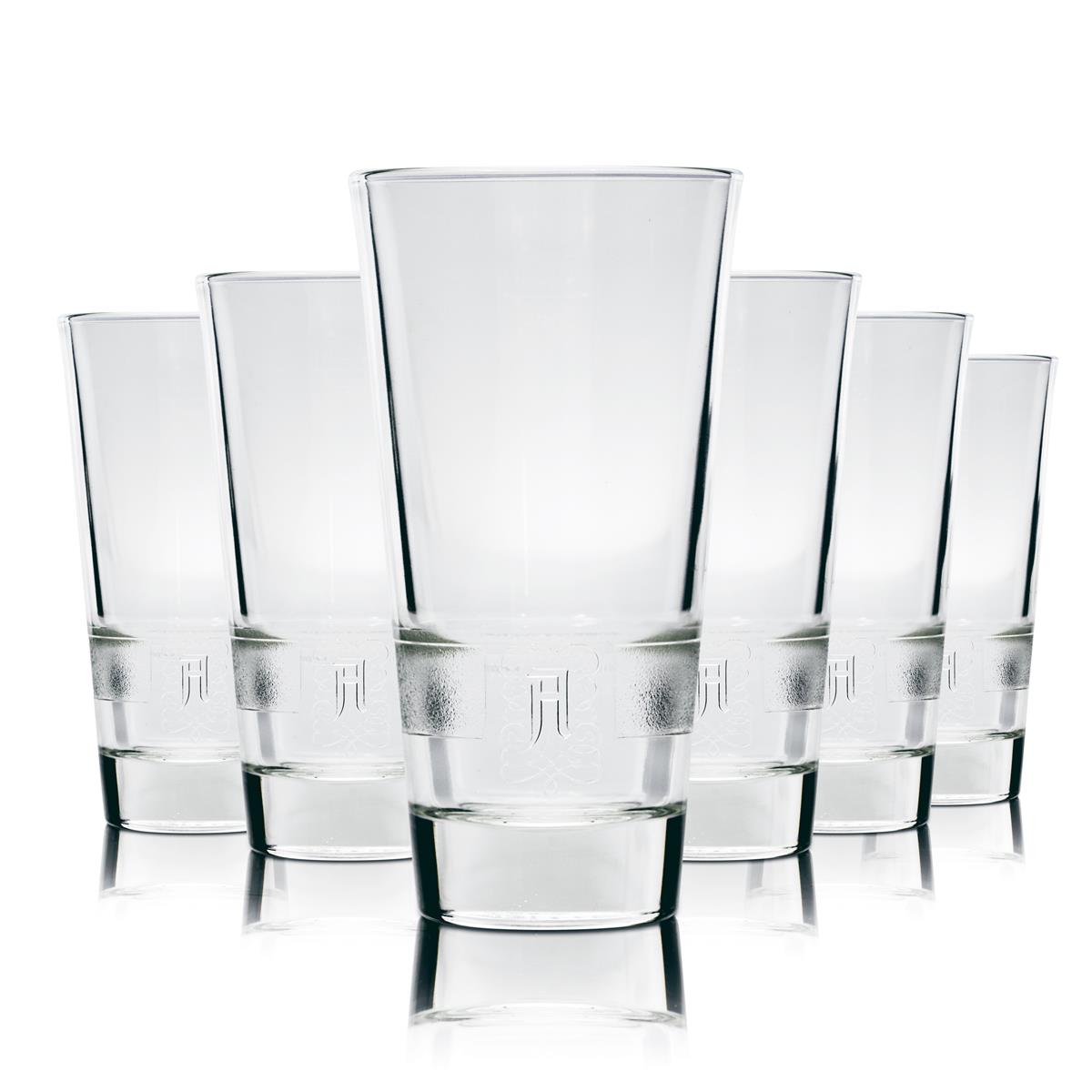 6x Asbach Glass 0.2l Tumblers Long Drink Cocktail Cola Cognac Uralt Gastro – View 3