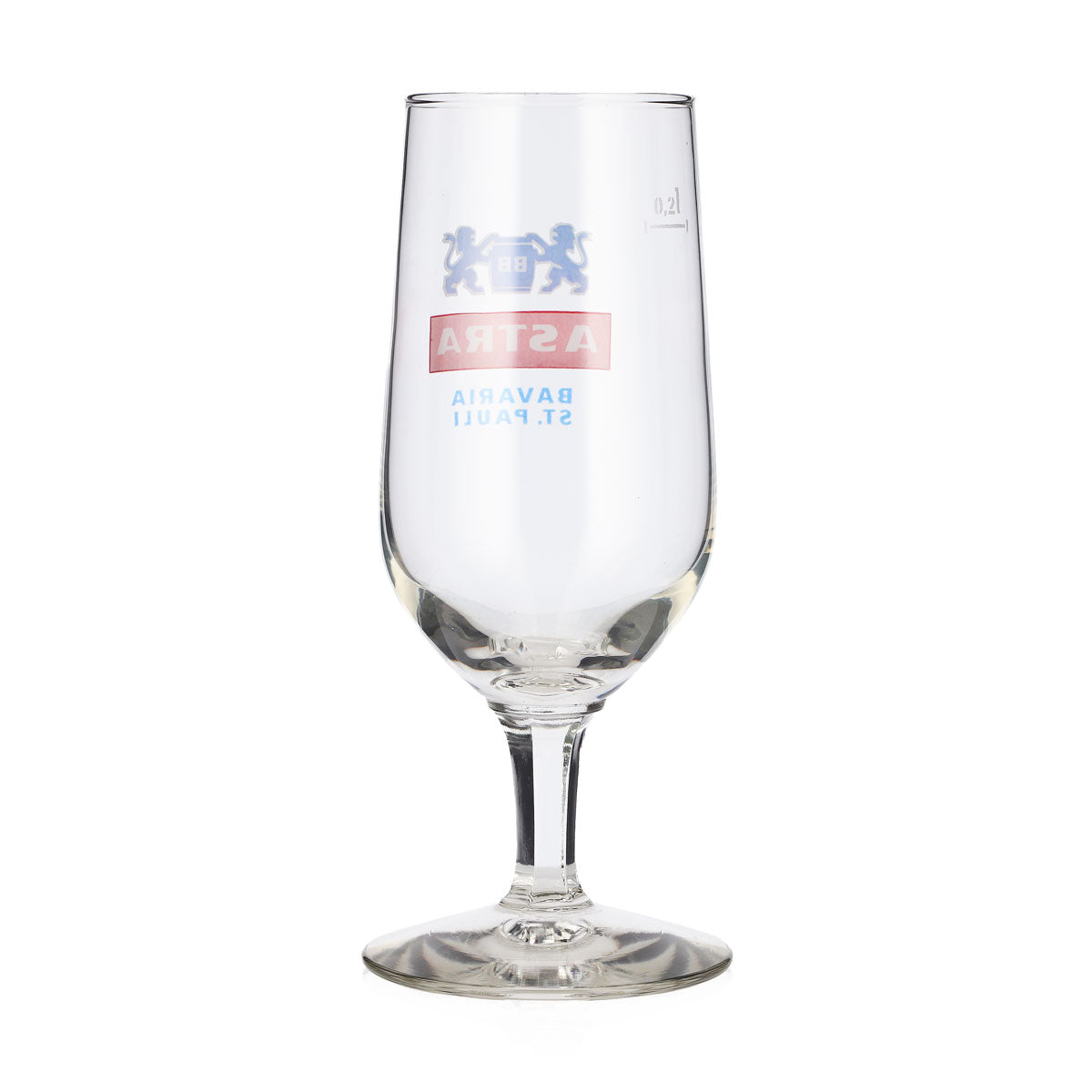 6x Astra Beer Glass, 0.2 L, Tulip-Shaped, St. Pauli Rastal, Goblet-Style Beer Glass – View 4