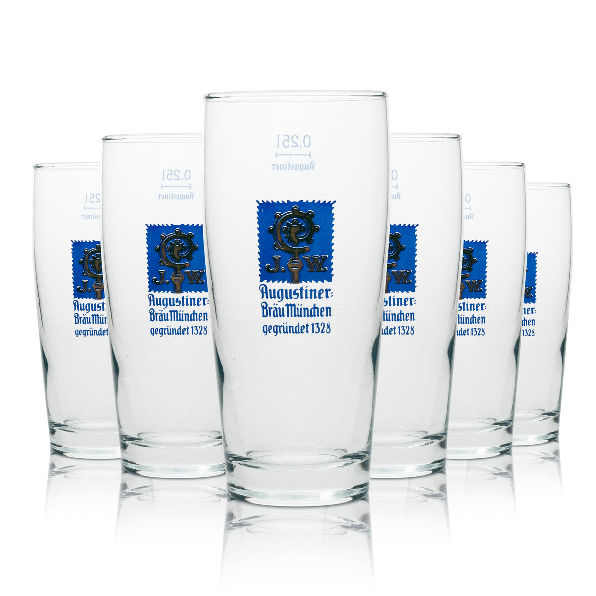 6x Augustiner beer glass 0.25l Willi mug – View 4