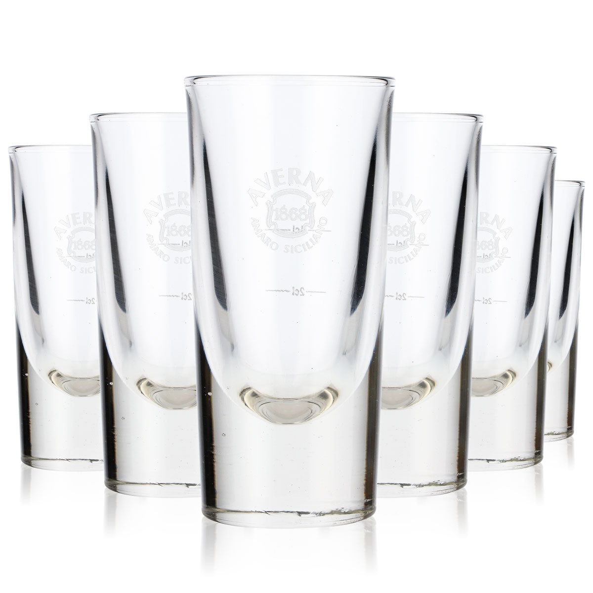 6x Averna liqueur glasses 2cl/4cl liqueur glasses tumblers 1868 Amaro Siciliano
