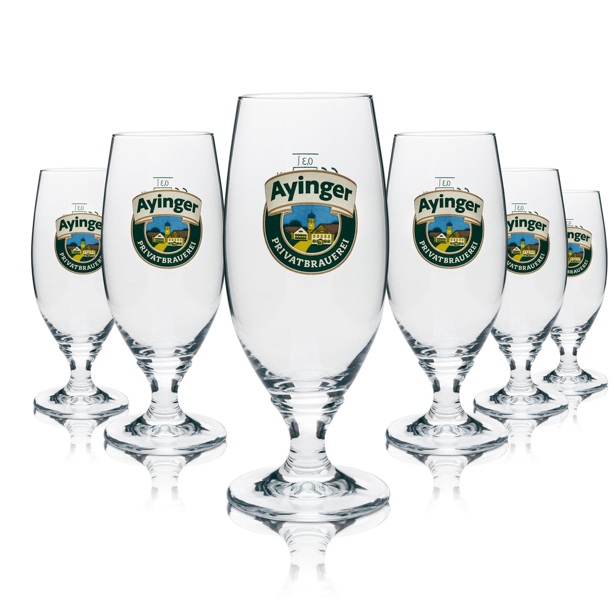 6x Ayinger beer glass 0.3l tulip Ritzenhoff – View 4