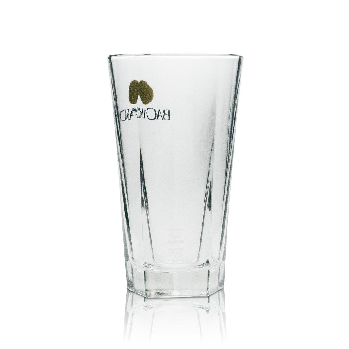 6x Bacardi Rum Long Drink Glass, 5-sided, 355 ml – View 3