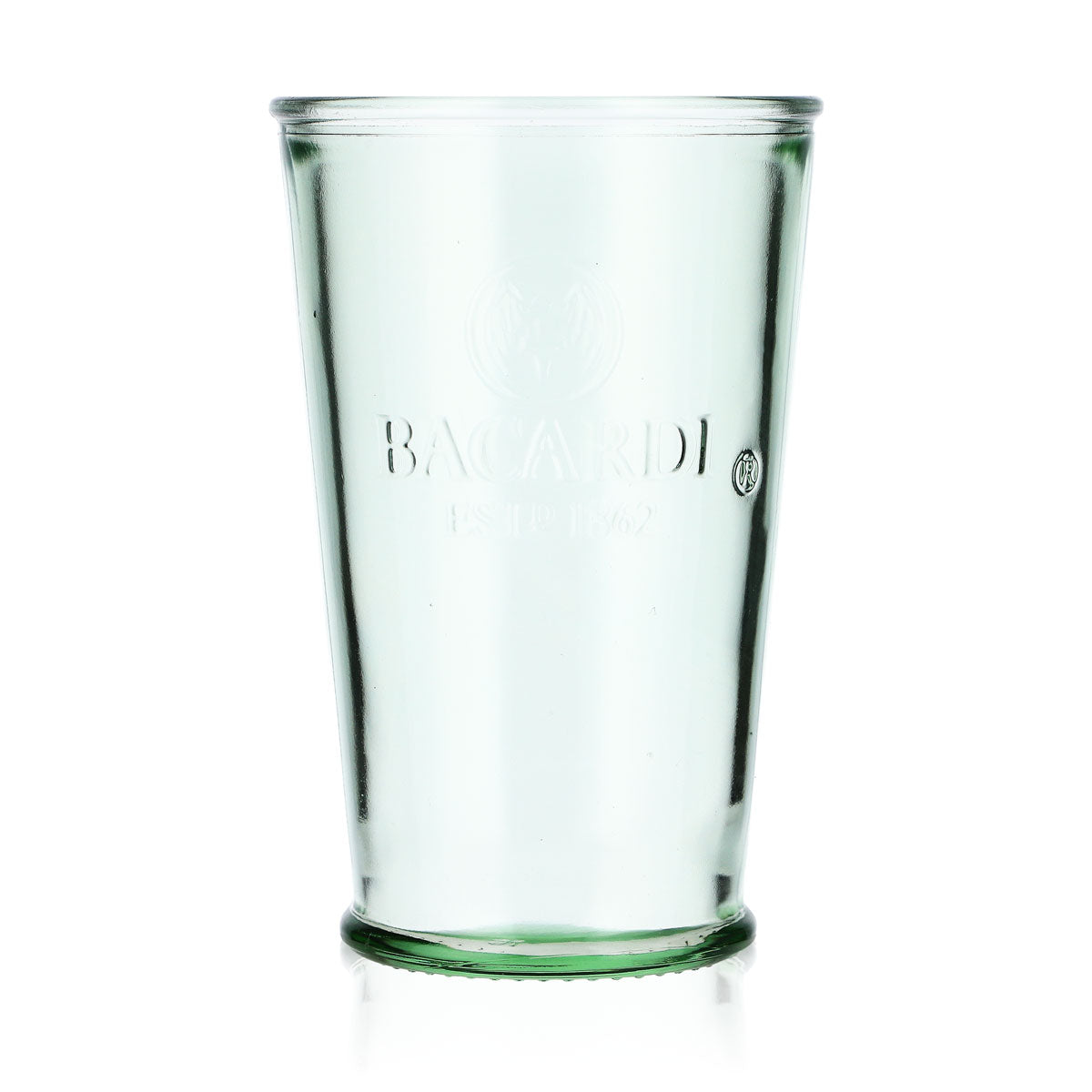 6x Bacardi Rum Glass Rum Glasses Glasses Cocktail Glass Mojito Green V Shape – View 2