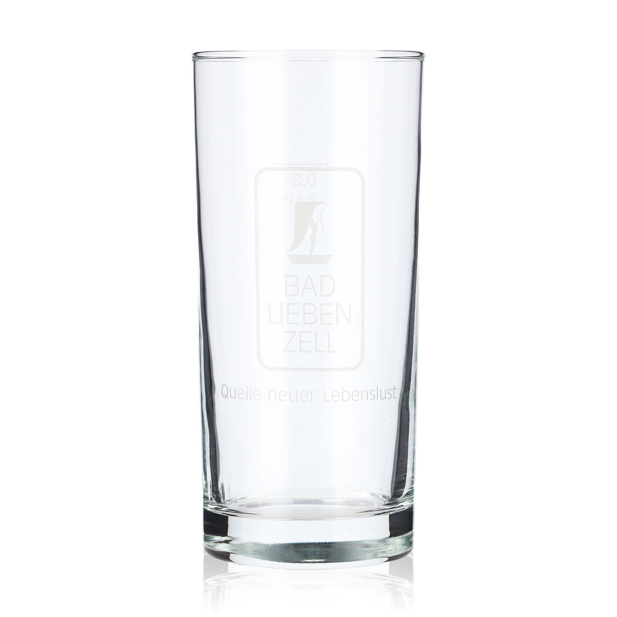 6x Bad Liebenzeller water glasses, 0.2 l, stem, satin-finished B&P logo – View 2