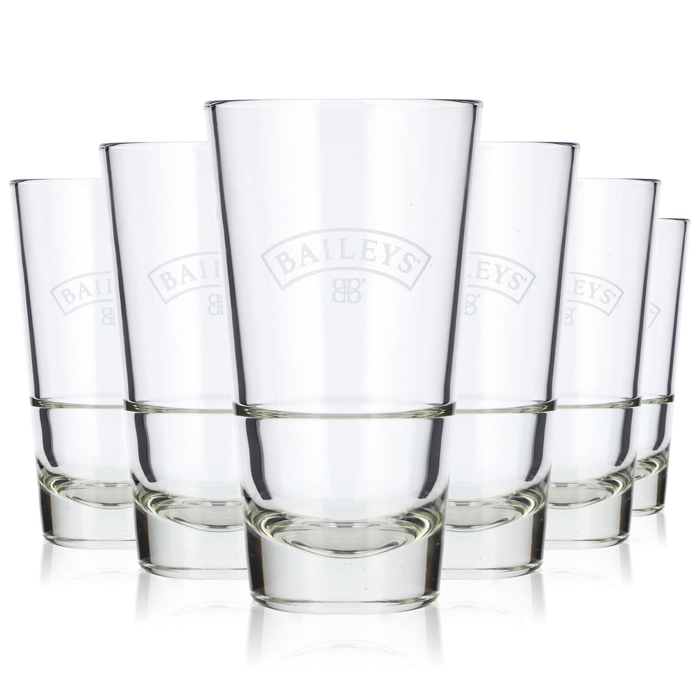 6x Baileys Likör Glas 0,7l Longdrinkglas Symbol unter Logo Gin Tonic
