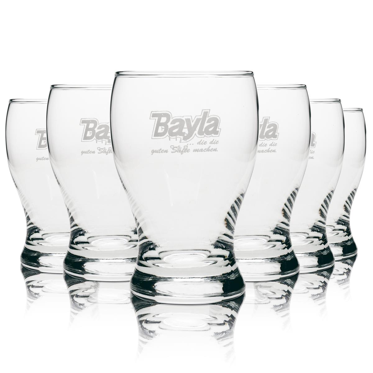 6x Bayla juice glass 0.1 l tasting