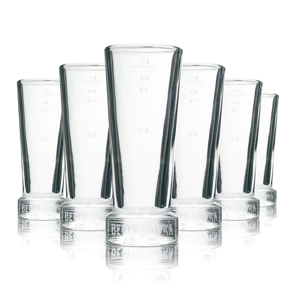 6x Becherovka Vodka Glass Shot Glasses 5cl rastal