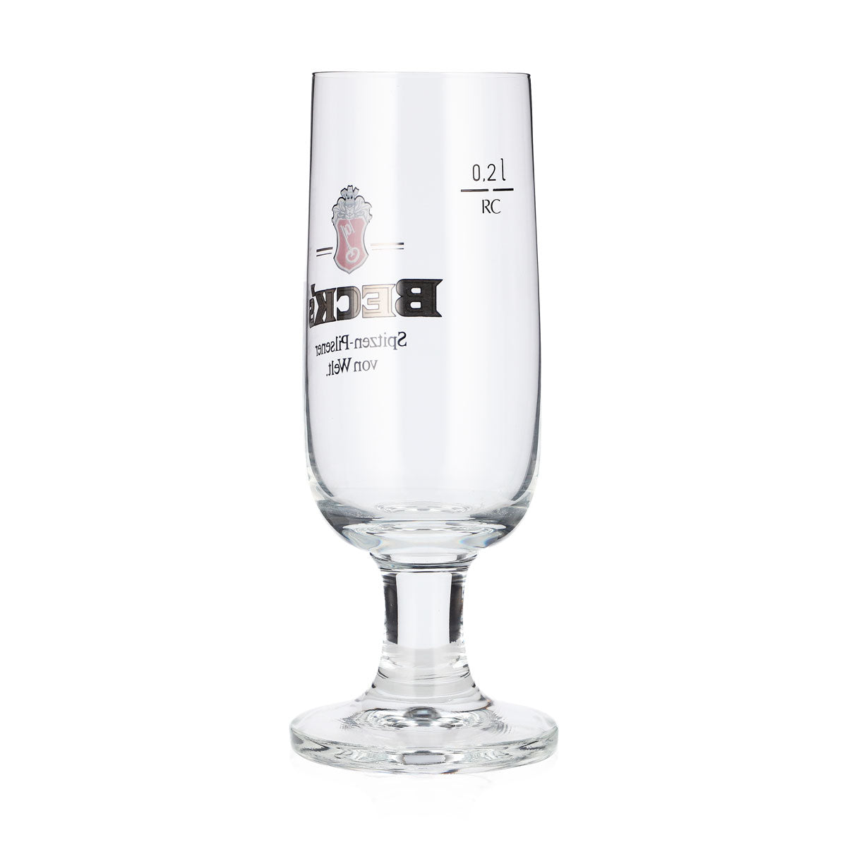 6 Becks Beer Glasses, 0.2 L, Pilsener Ritzenhoff Goblet – View 4
