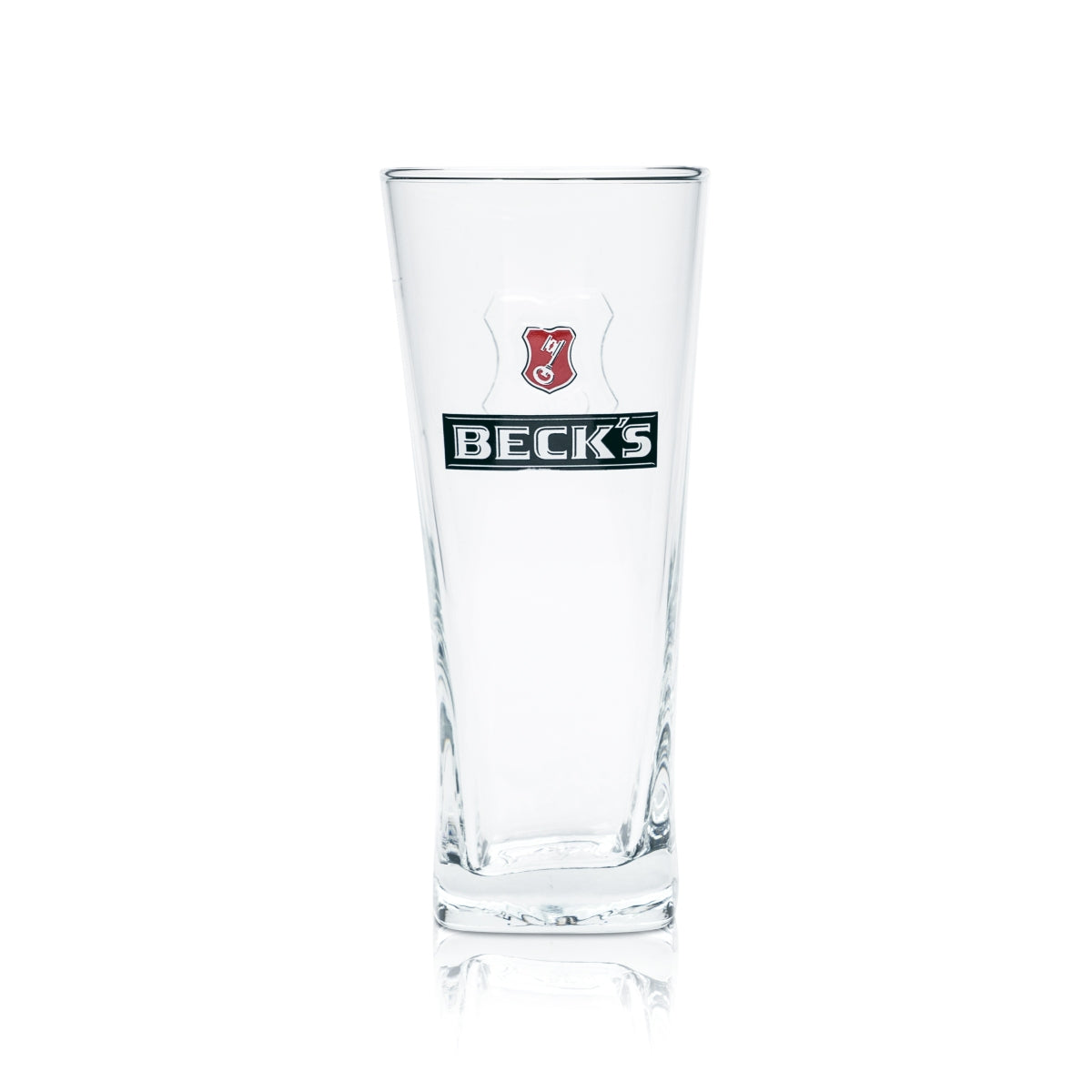 6x Beck's Beer Glass 0.3l Mug Henry Willi Glasses Relief Cup Brewery Print Beer – View 2