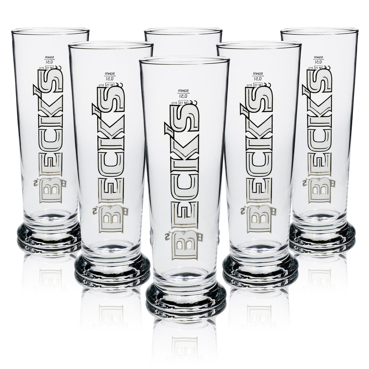 6x Beck's beer glass 0.5l Seattle Sahm – View 4