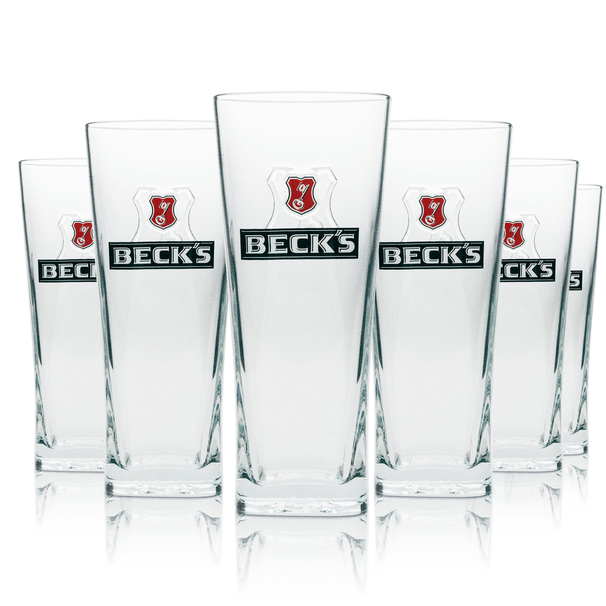 6x Beck's Beer Glass Henry Longdrink 300ml – View 4