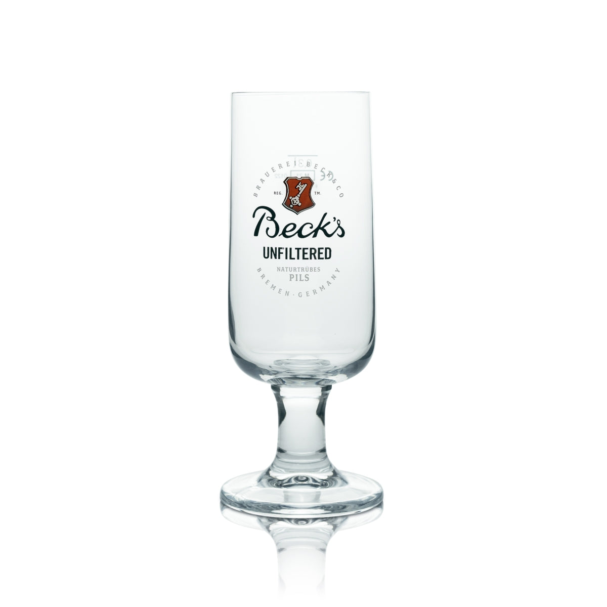 6x Beck's Beer Glass 0.3l Goblet Tulip Glass Set Unfiltered Naturally Cloudy Pils Special Edition – View 2