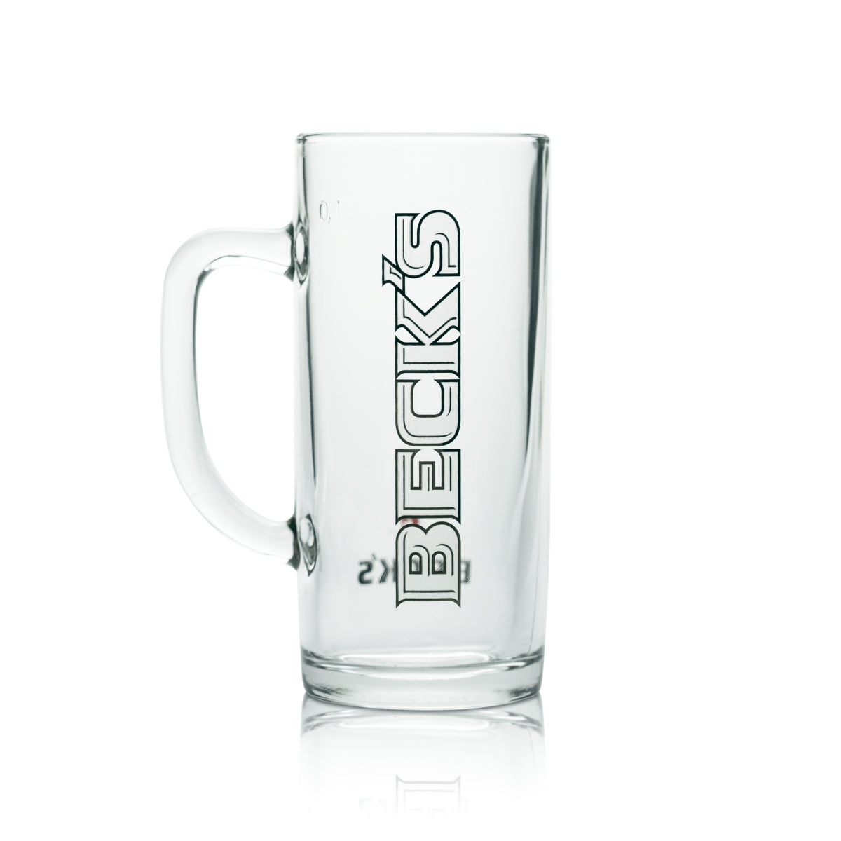 6x Becks Glass 0.4l Beer Mug Glasses Brewery Pilsener Gastro Calibrated Unfiltered – View 2