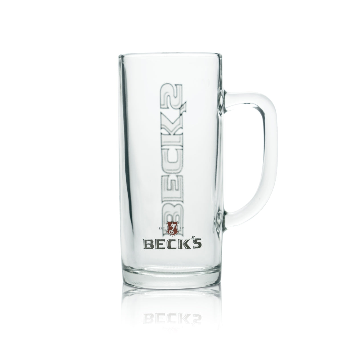 6x Becks Glass 0.4l Beer Mug Glasses Brewery Pilsener Gastro Calibrated Unfiltered – View 3