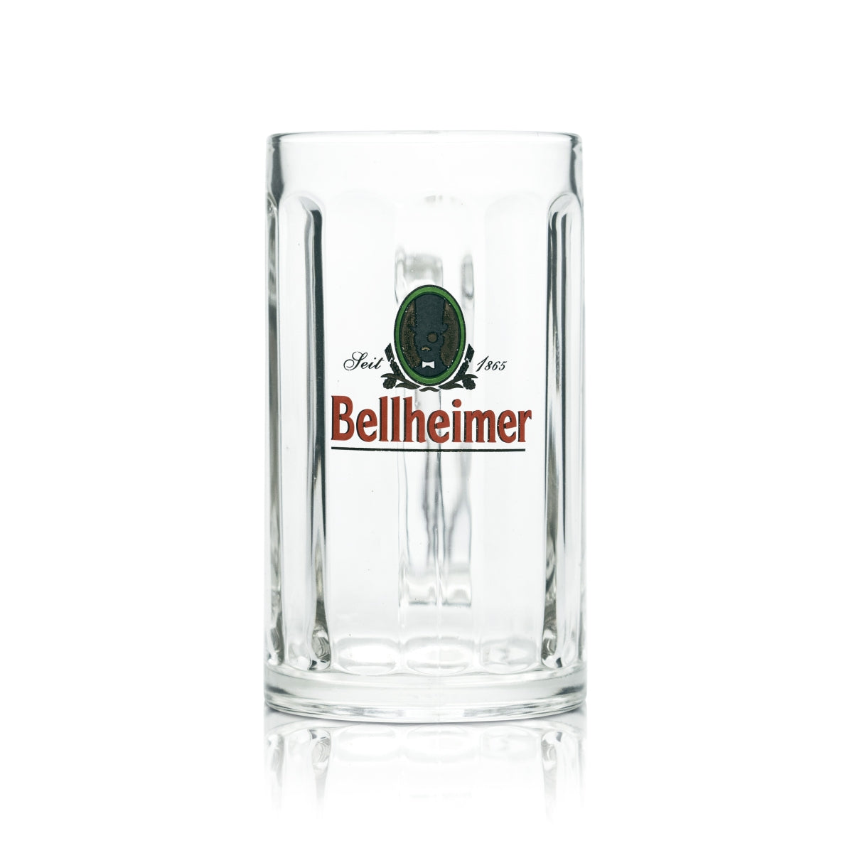 6x Bellheimer glass 0.5l contour beer mug tankard glasses Palatinate brewery – View 2
