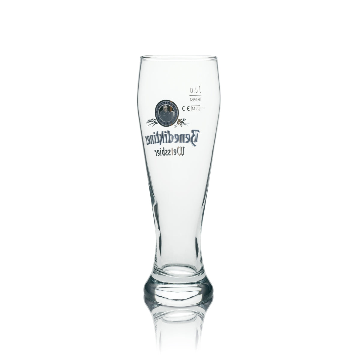 6x Benedictine Beer Glass Wheat 0.5l Rastal – View 3