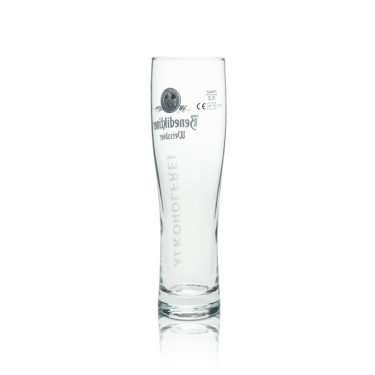 6x Benedictine beer glass set 0.3l wheat beer glasses Non-alcoholic with calibration mark Suitable for catering – View 4