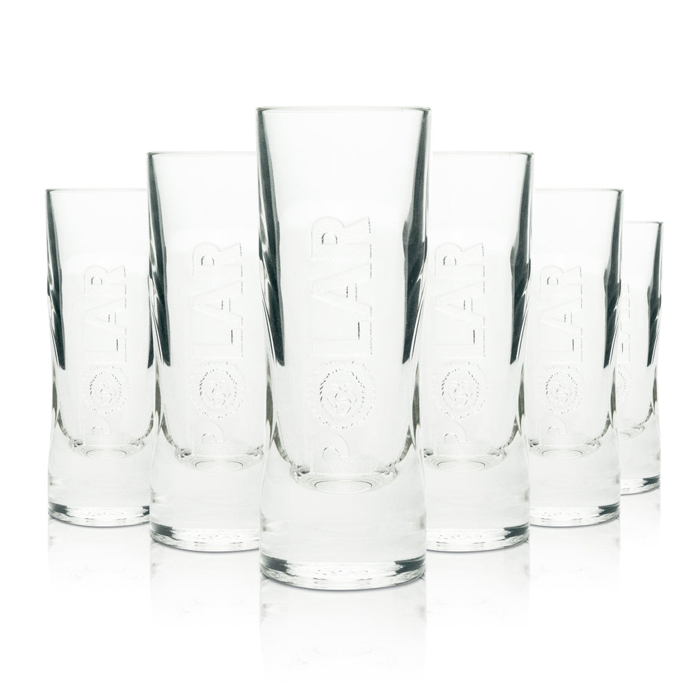 6x Berentzen liqueur glass Polar relief 2/4cl Rastal