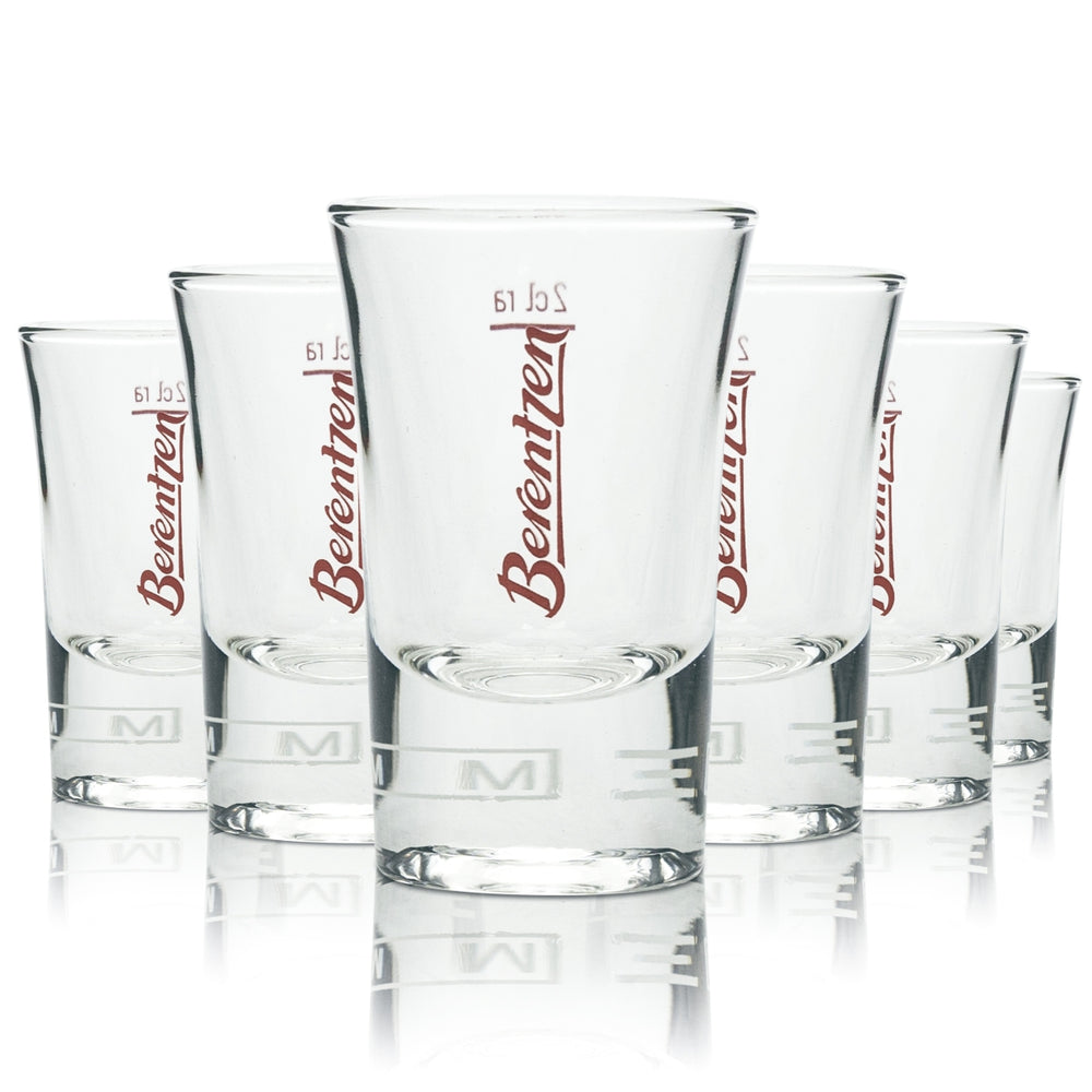6x Berentzen liqueur shot glasses, 2 cl