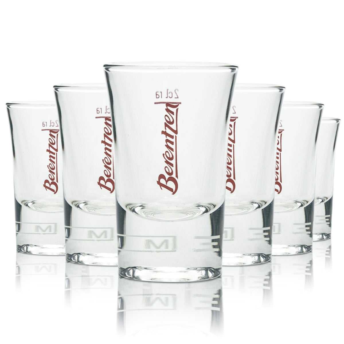 6x Berentzen liqueur shot glasses, 2 cl