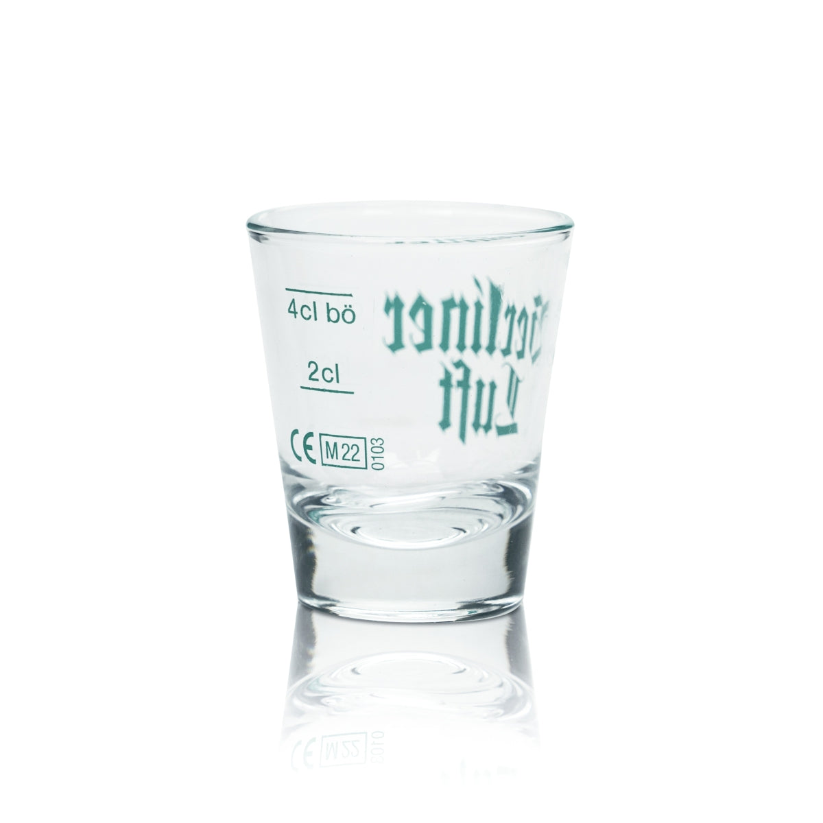 6x Berliner Luft Glass 4cl Schnapps Glasses Stamper Short Shot Pfeffi Gastro Oak – View 3