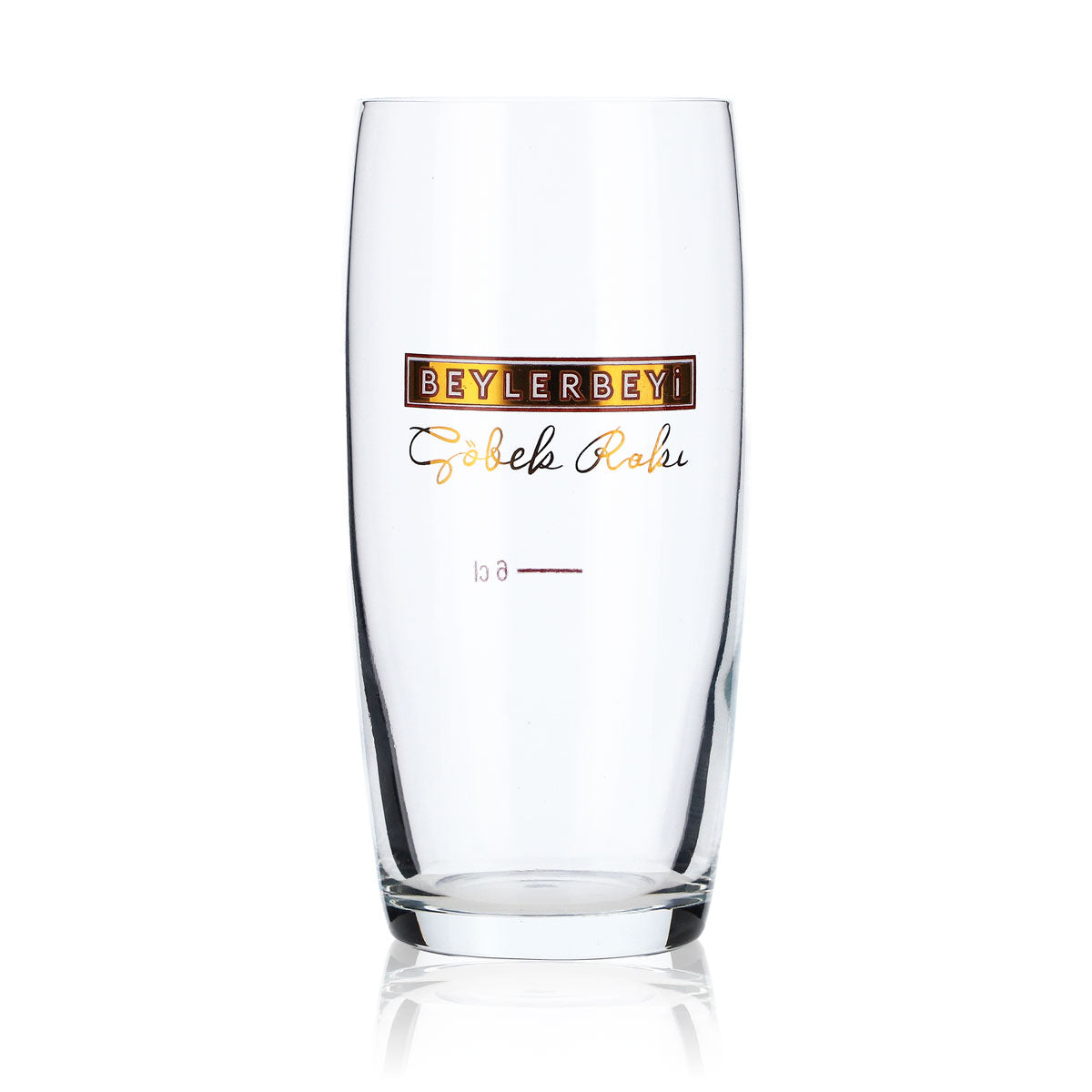 6x Beylerbeyi Raki Glass 0.2l Cup Conical Shape 6cl Glasses Golden Logo – View 2