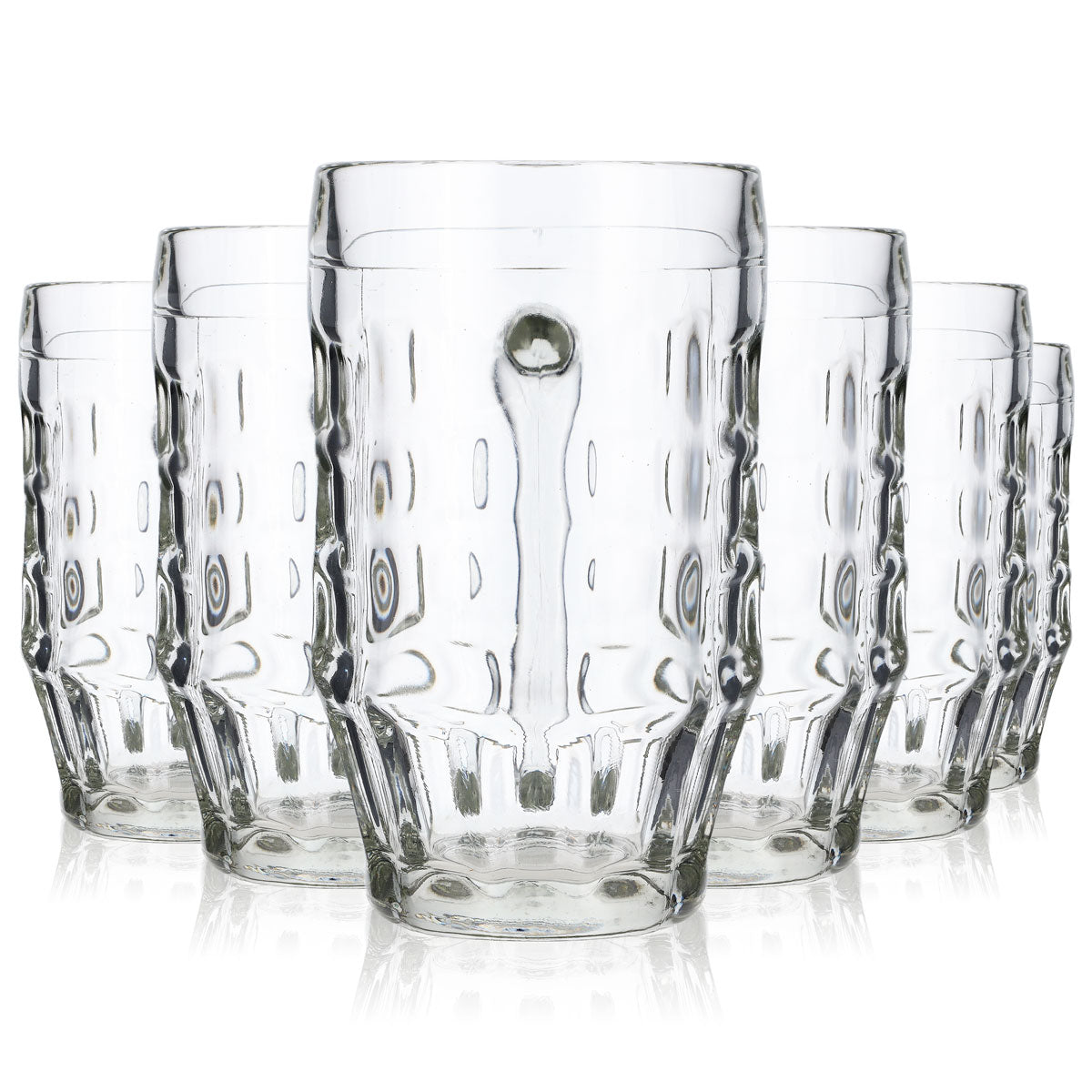 6x beer mug glass 0.5l glasses Seidel tankard Blanco Malles – View 7
