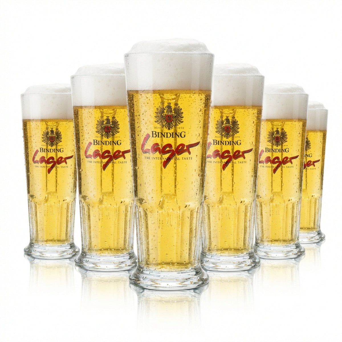 6x Binding Beer Glass 0.3l Mug Tankard Seidel Contour Glasses Lager Gastro Pub