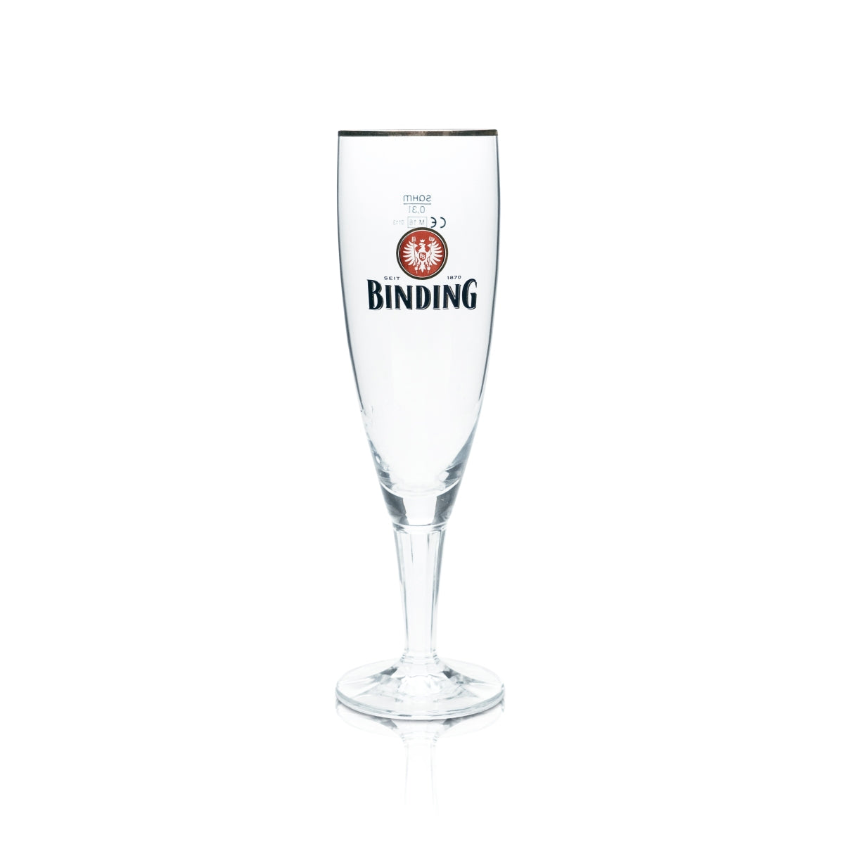 6x Binding Beer Glass 0.3l Goblet Tulip Gold Rim Glasses Gastro Pub Brewery Bar – View 2