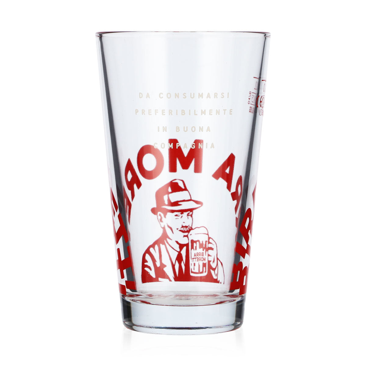 6 Birra Moretti Beer Glasses, 0.2 L, Red Logo, Willibecher (Set of 6) – View 4