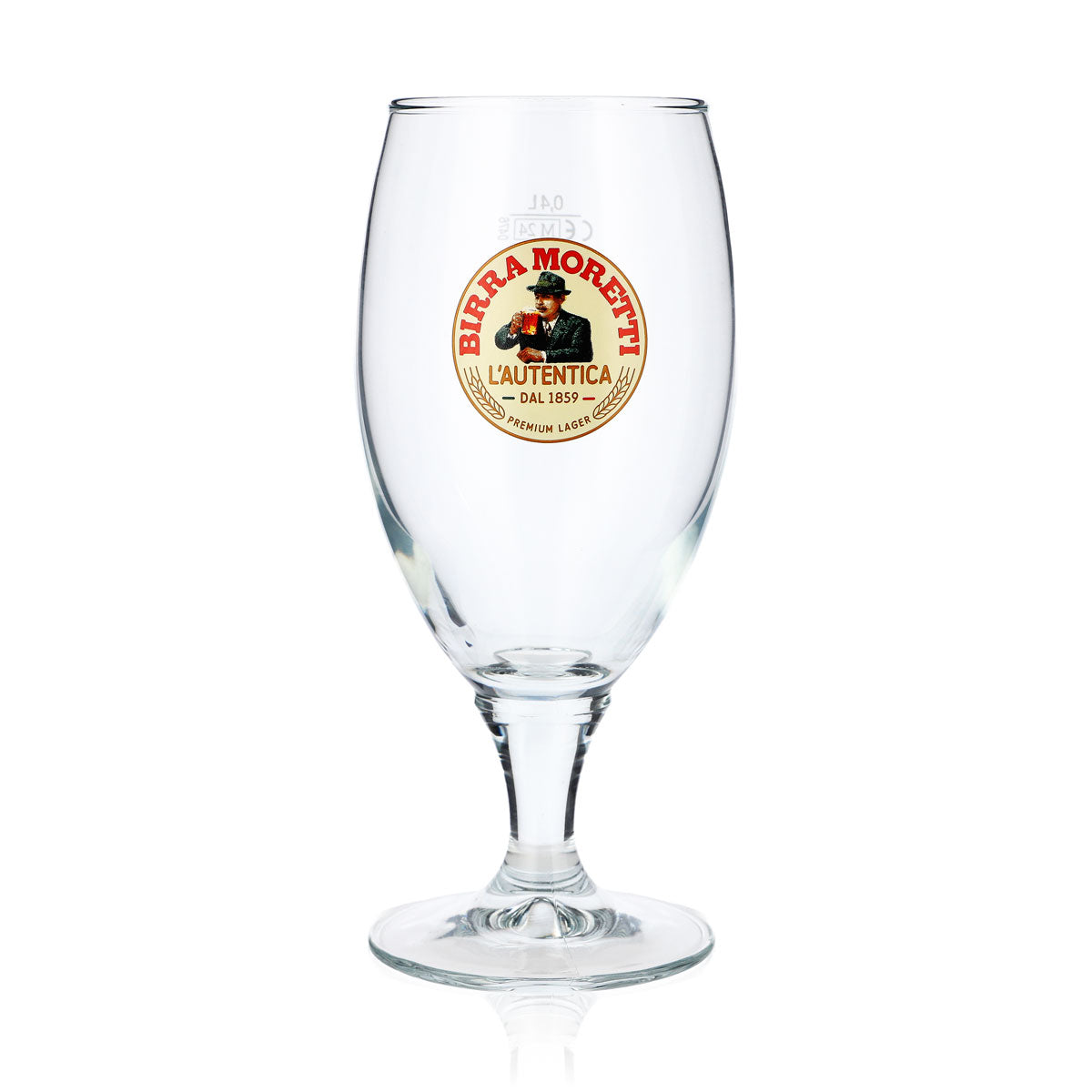 6x Birra Moretti beer glasses, 0.4 l, goblet style, bulbous design – View 2