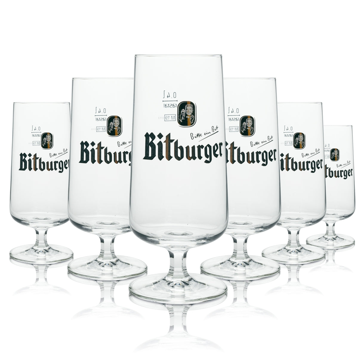 Bitburger Beer Bundle Bar Set II consisting of 6x goblet glasses, bottle opener, beer mat, drip tray – View 4