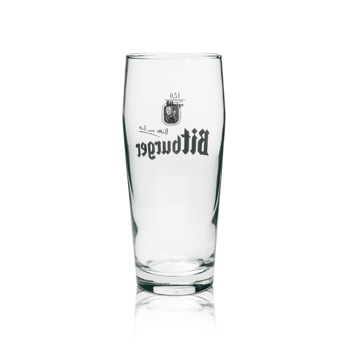 6 Bitburger Beer Glasses (0.5 L) Willibecher – View 3