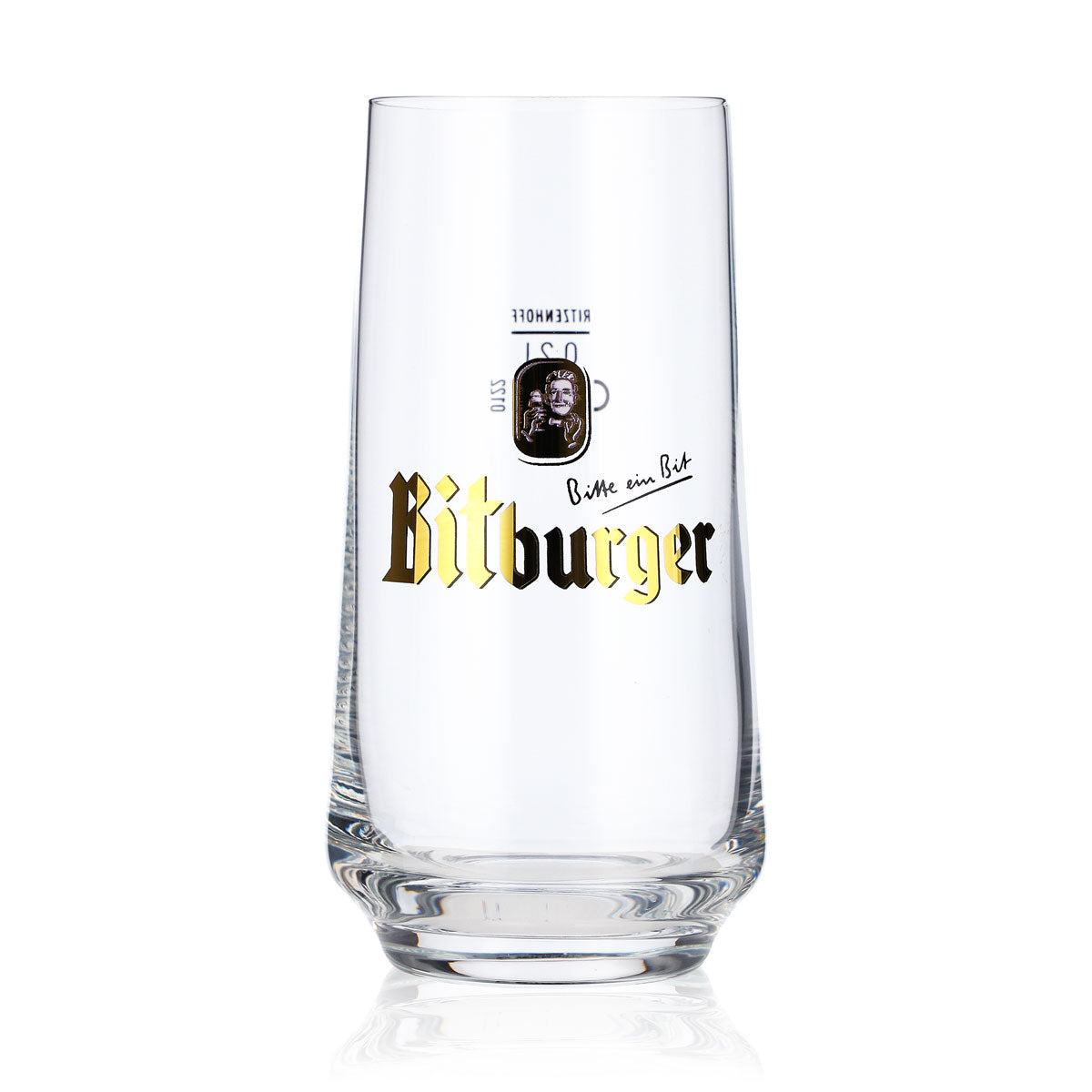 6x Bitburger beer glasses, 0.2 l, bit-shaped, belly-shaped, Ritzenhoff – View 3