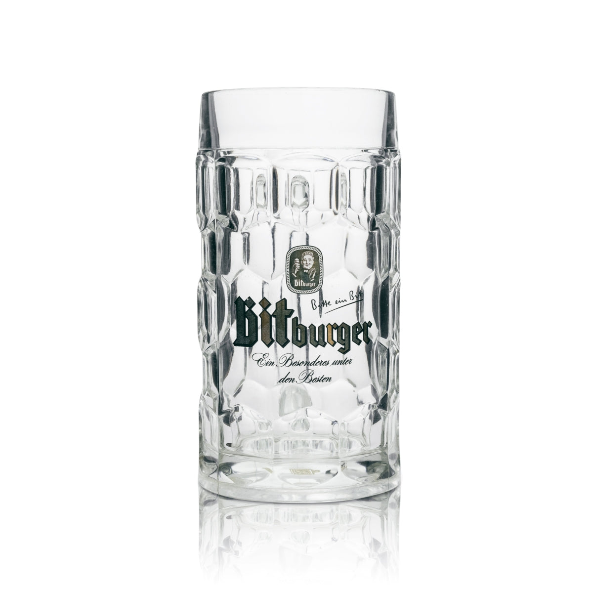 6x Bitburger beer glass mug 500ml rastaL – View 2