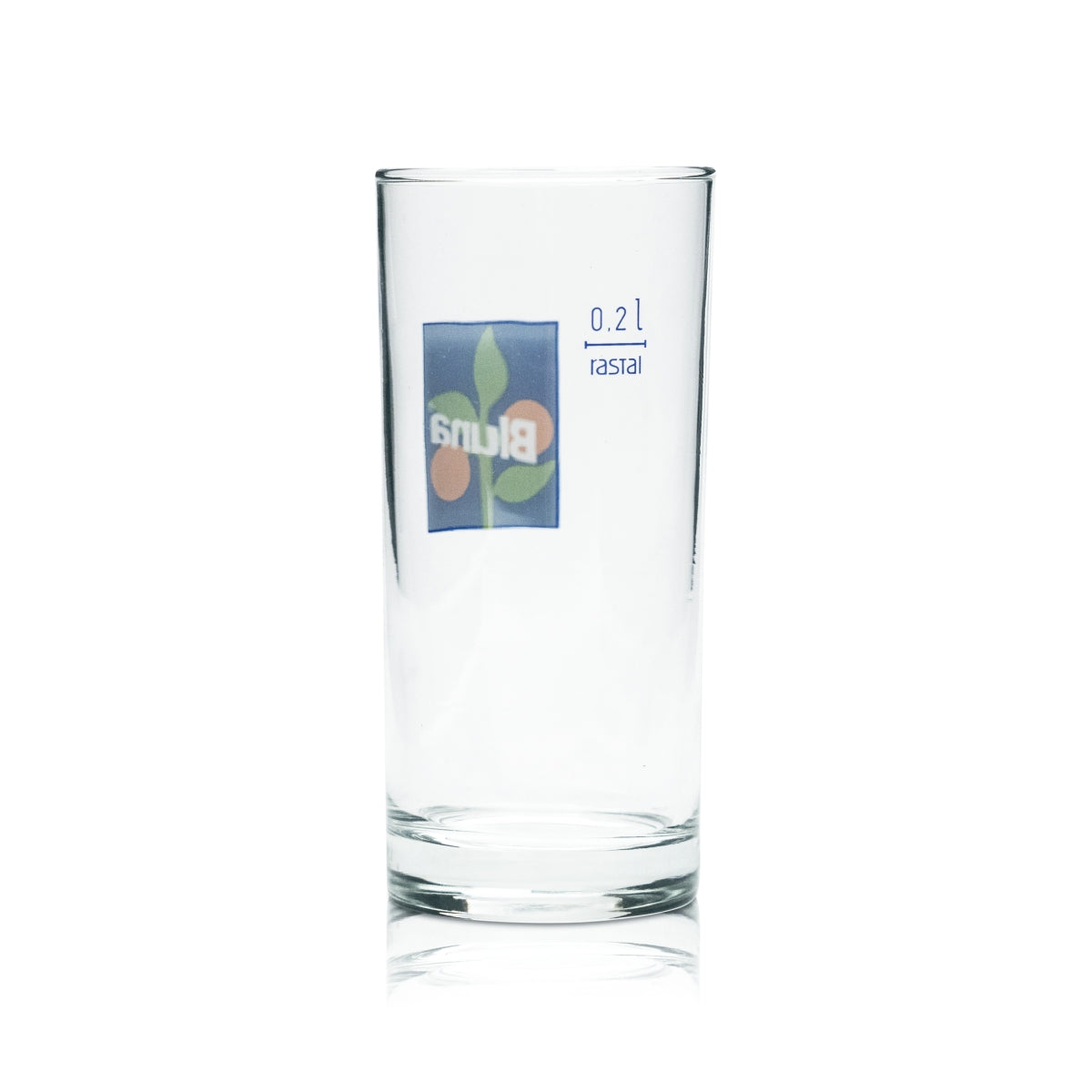 6x Bluna glass 0.2l cup stick calibrated catering soda glasses thirst quencher cola – View 3