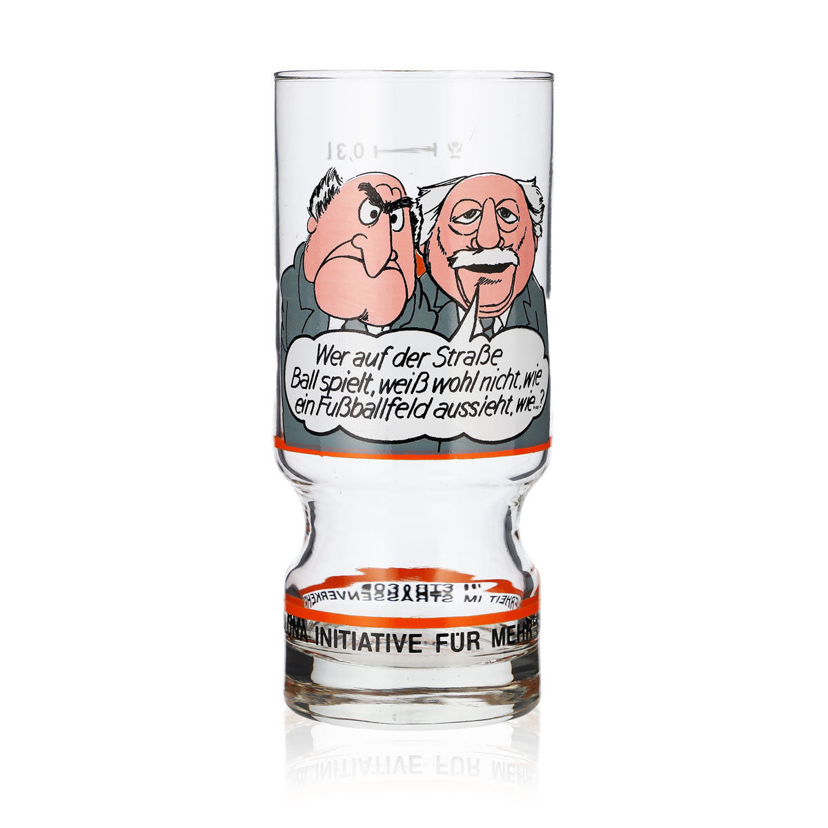 6x Bluna Soft Drink Glasses 0.3L Mugs Muppets "Waldorf & Statler" – View 4