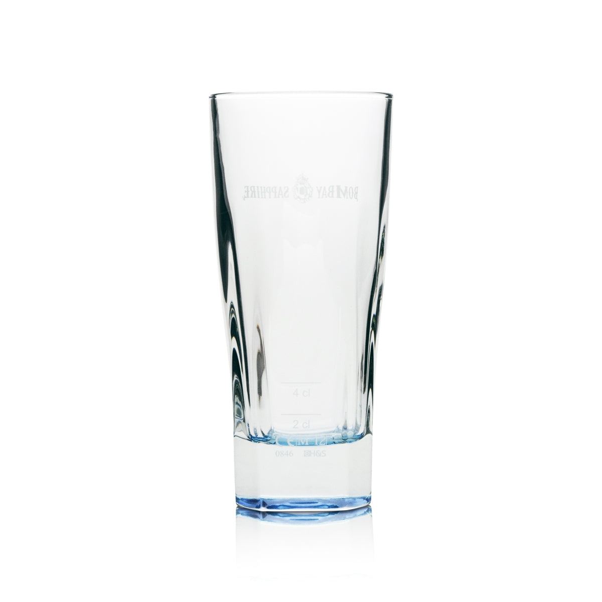 6x Bombay Sapphire Gin Glass 0.3l Long Drink Blue Base Cocktail Glasses Tonic – View 3