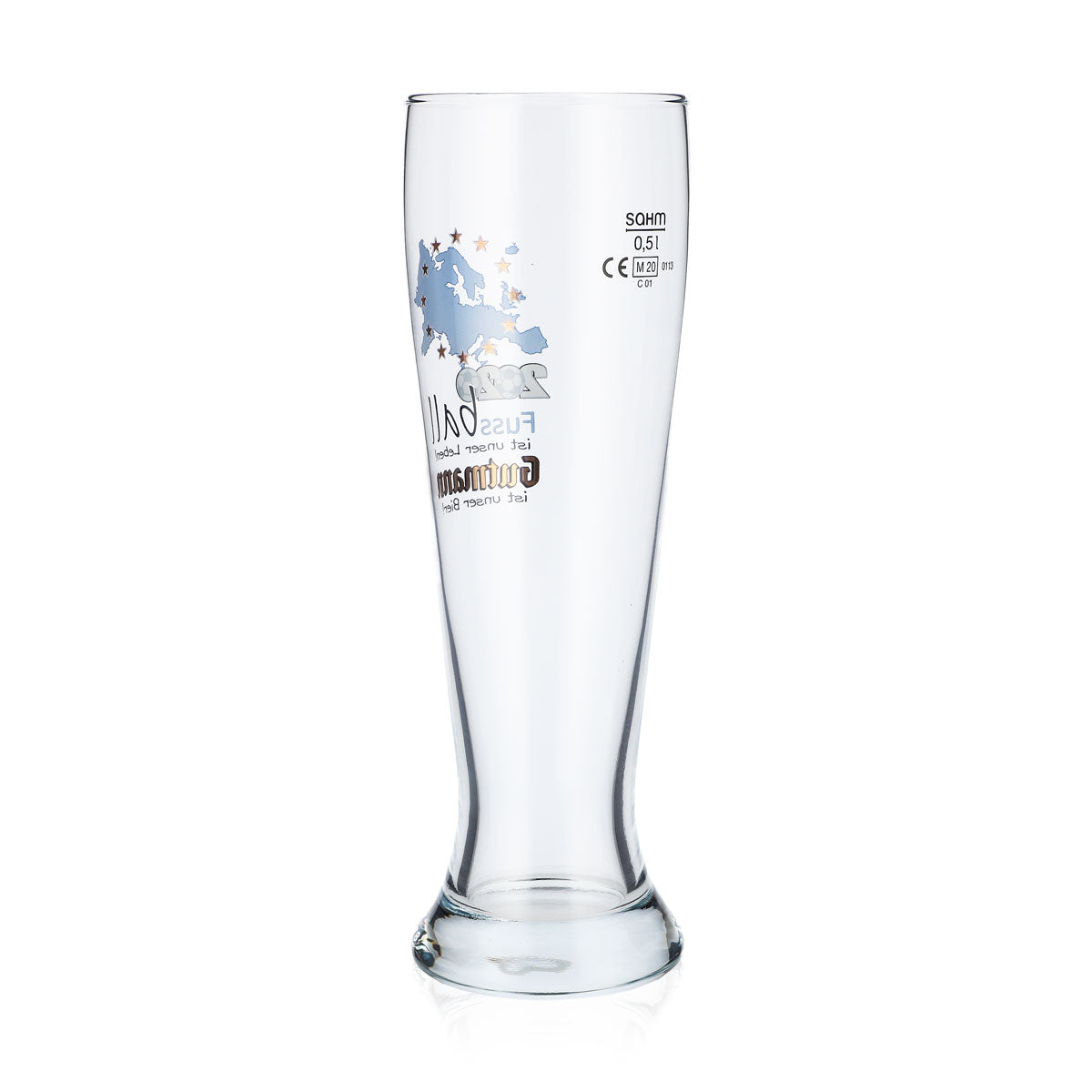 6x Gutmann Titting Brewery Beer Glass 0.5l Wheat Beer Glass Soccer 2020 – View 4