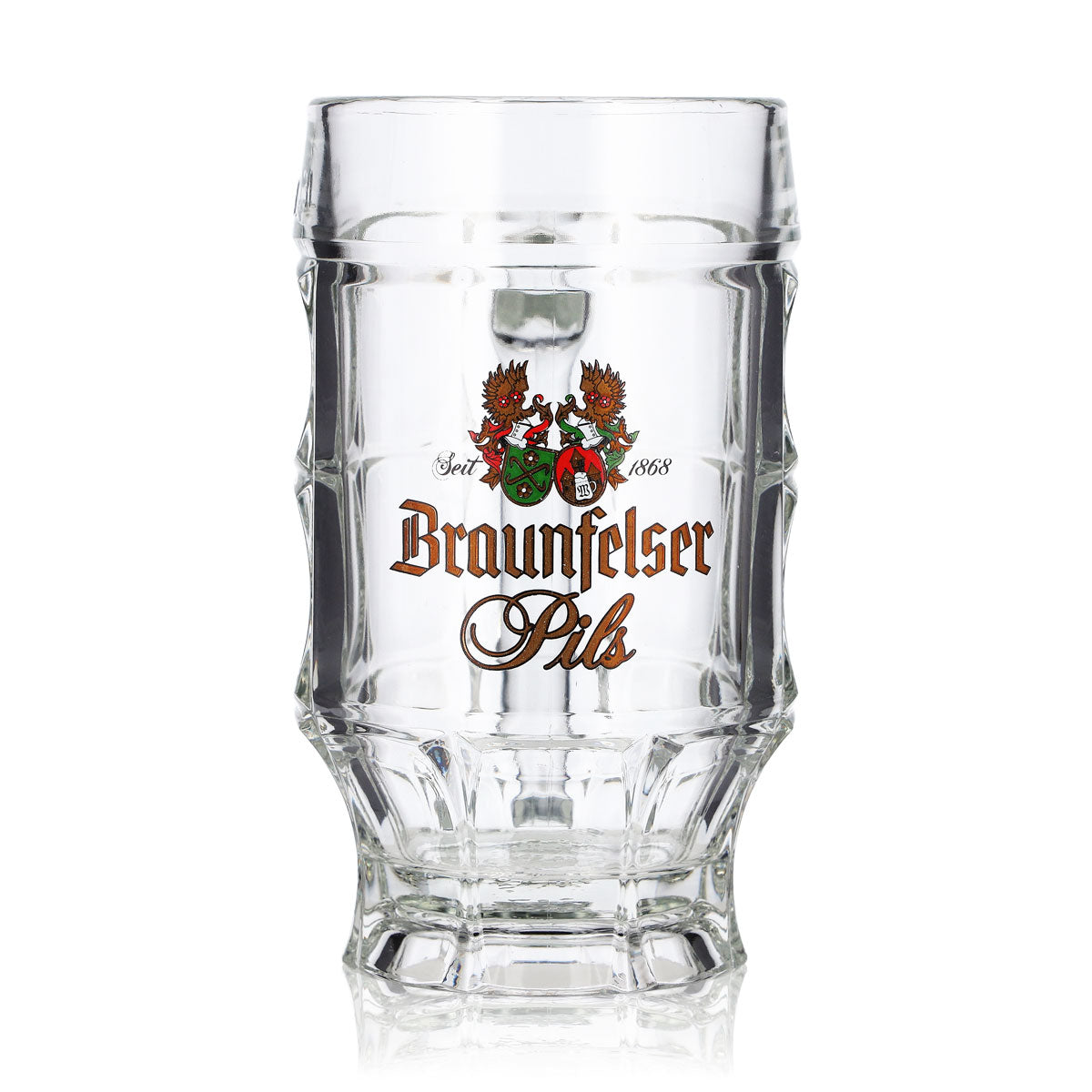 6 Braunfelser Beer Glasses, 0.3 L, "Krug Sahm Strassburg" – View 2