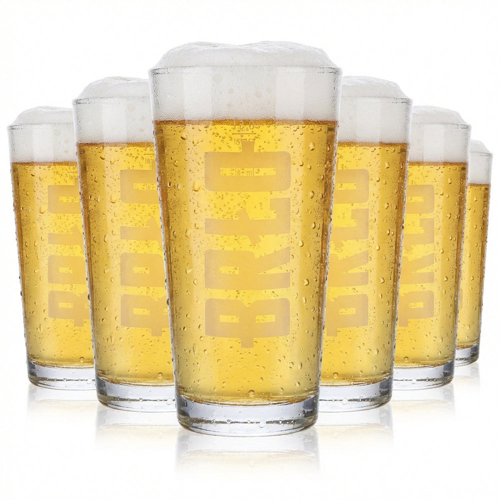 6x Brewhouse beer glasses Beer glasses Mugs 0.5l Refurbished logo BRLO